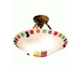 thumbnail image 1 of Meyda Tiffany 99315 Metro Fusion 2 Light 18" Wide Semi Flush Ceiling Fixture - Clear, 1 of 1