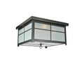 thumbnail image 1 of Meyda Tiffany 99594 Mission 4 Light 24" Wide Flush Mount Square Ceiling Fixture - Brown, 1 of 5