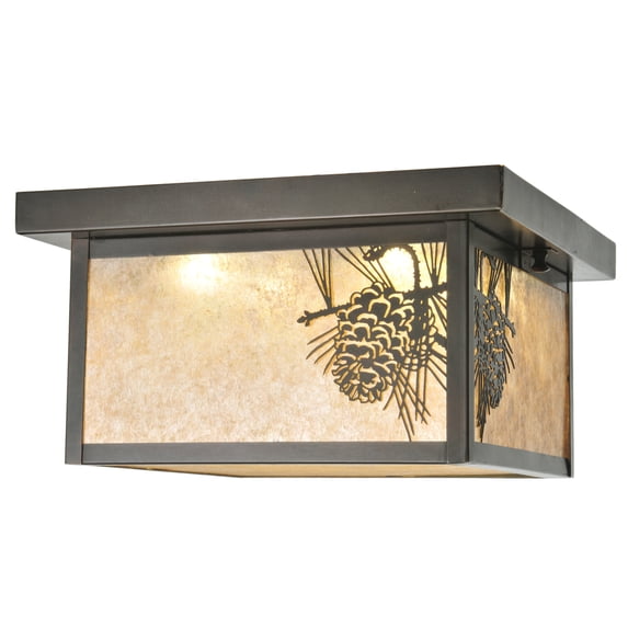 Meyda Tiffany 99669 Two Light Down Lighting Outdoor Ceiling Fixture From The Hyde Park