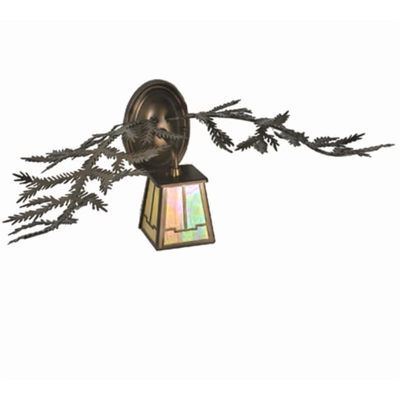 Meyda Tiffany 99684 Pine Branch Valley 9" Tall Led Wall Sconce - Copper