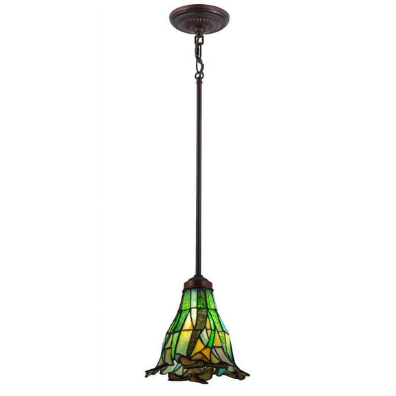 Meyda Tiffany Daffodil 1 Light Mini Pendant