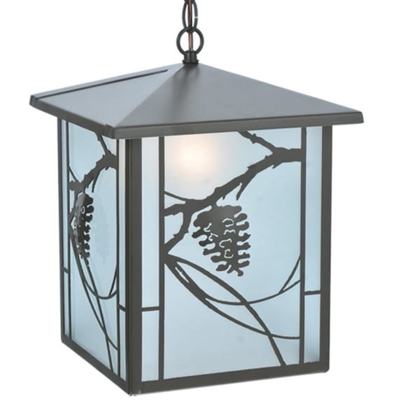 Meyda Tiffany Whispering Pines Lantern 1 Light Pendant
