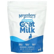 Meyenberg Nonfat Powdered Goat Milk, 12 Ounce, Resealable Pouch, Vitamins A & D, Gluten Free, Soy Free, 12 OZ