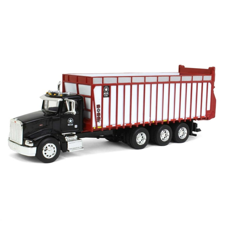 DCP 1/64 SCALE 379 PETERBILT SMALL BUNK BLACK & RED WITH