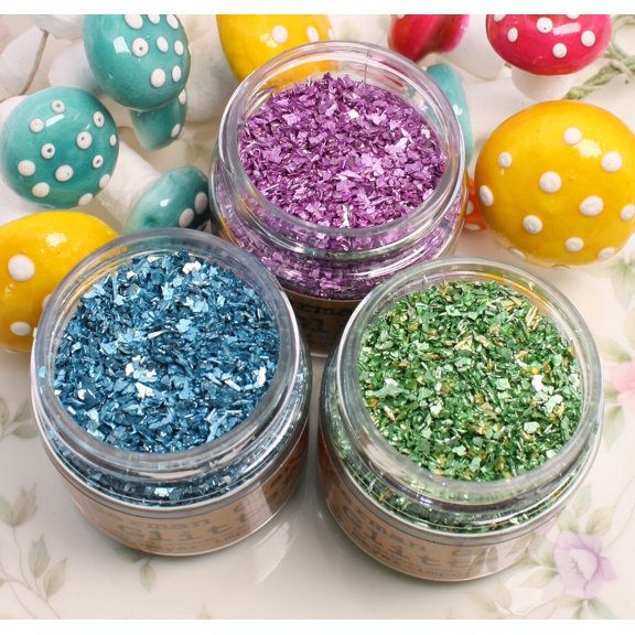 Meyer Imports Different Color Blended German Glass Glitter Sets Holiday Glitters Easter Pastels 70 Grit Chunky 311-m-0809 Popular Different Grit Sizes
