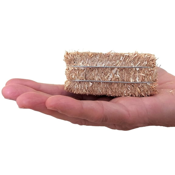 Meyer Imports Mini Hay Bales - Small - (Pack of 12) Small Decorative Hay for Craft/Dollhouse/Farm/Halloween/Table Decoration - 2.5 x 1 Inches Each