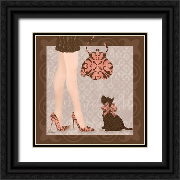 Meyer, Jill 26x26 Black Ornate Wood Framed with Double Matting Museum Art Print Titled - Best Foot Forward I