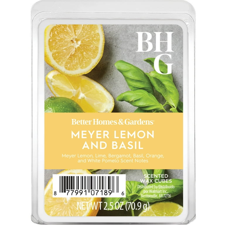 Better Homes & Gardens Meyer Lemon Basil Scented Wax Melts 2.5 oz