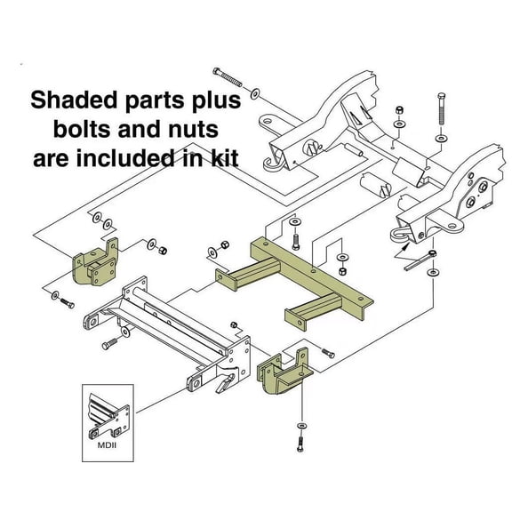 Meyer Products MPR17198 Snow Plow Mount for 2020 GM 2500-3500