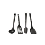 Meyer Silicone Kitchen Cooking Utensil and Tool Set, 4-Piece, Matte Black