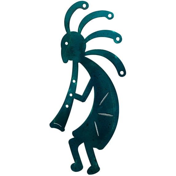 Meyerdirk Art Koko Baby Metal Decor, Aged Teal