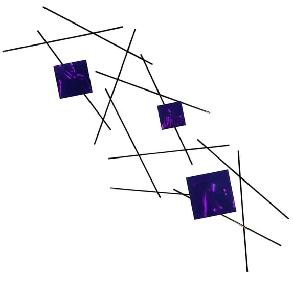 Meyerdirk Art Pickup Stix Metal Decor, Candy Purple