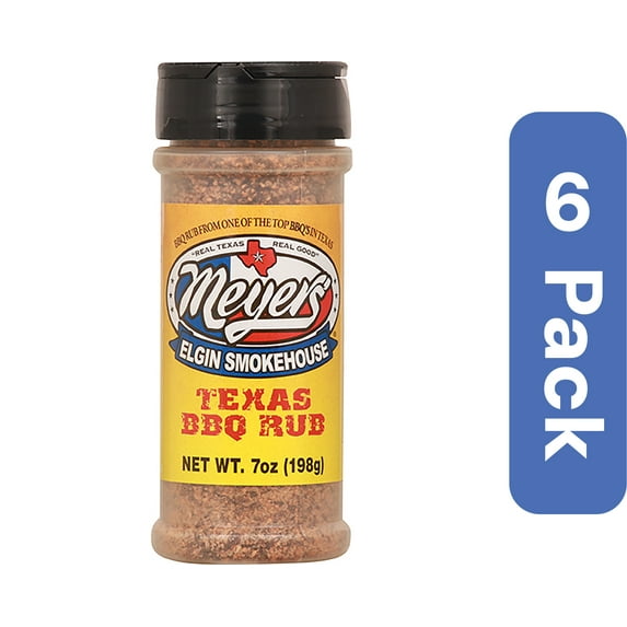 Meyers Elgin Texas BBQ Rub Seasoning 7 oz (Pack Of 6)