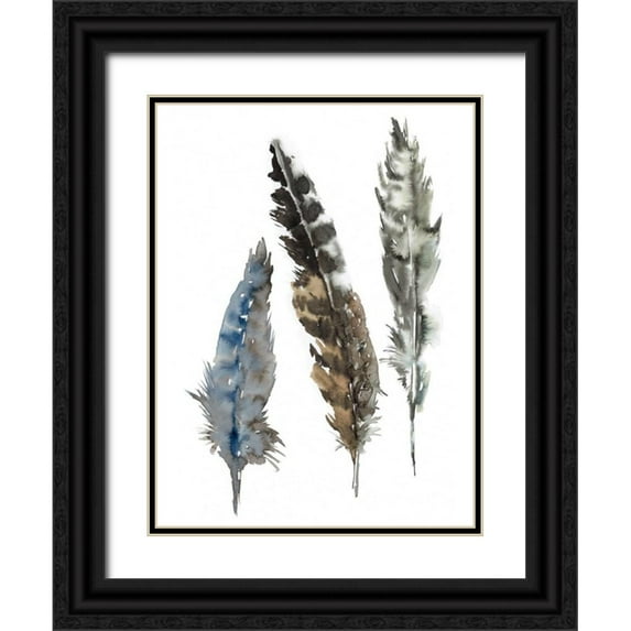 Meyers, Rebecca 12x14 Black Ornate Wood Framed with Double Matting Museum Art Print Titled - A Light Touch II