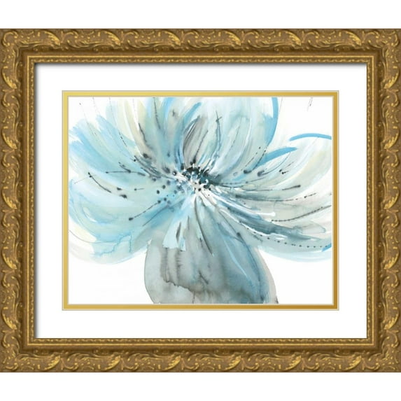 Meyers, Rebecca 32x26 Gold Ornate Wood Framed with Double Matting Museum Art Print Titled - A Grand Bloom