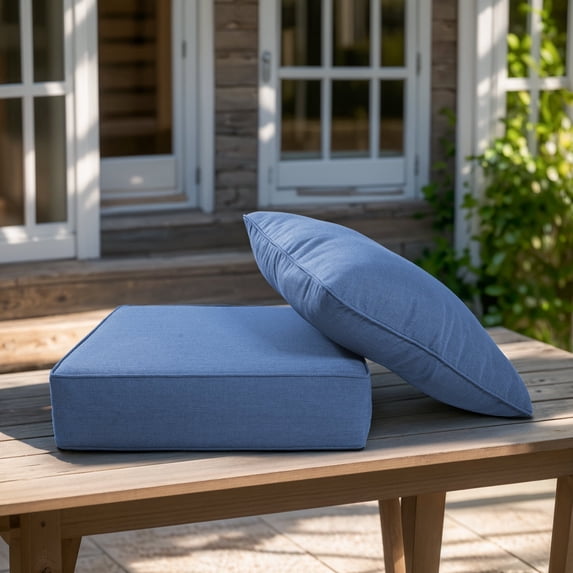 Opohoro Outdoor Deep Seat Cushion Set, 24"x24"x6", Water Resistant & UV Resistant Comfortable Furniture Cushions for Patio Chair, Sofa, Loveseat
