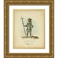 thumbnail image 1 of Meyrick 15x18 Gold Ornate Wood Framed with Double Matting Museum Art Print Titled - Men in Armour III, 1 of 4