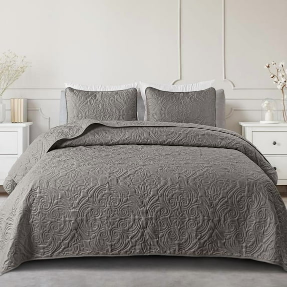 Mezcla Quilt Bedding Set, Lightweight Vintage  Quilts with Pillow Sham, Soft Bedspreads Coverlets for All Seasons