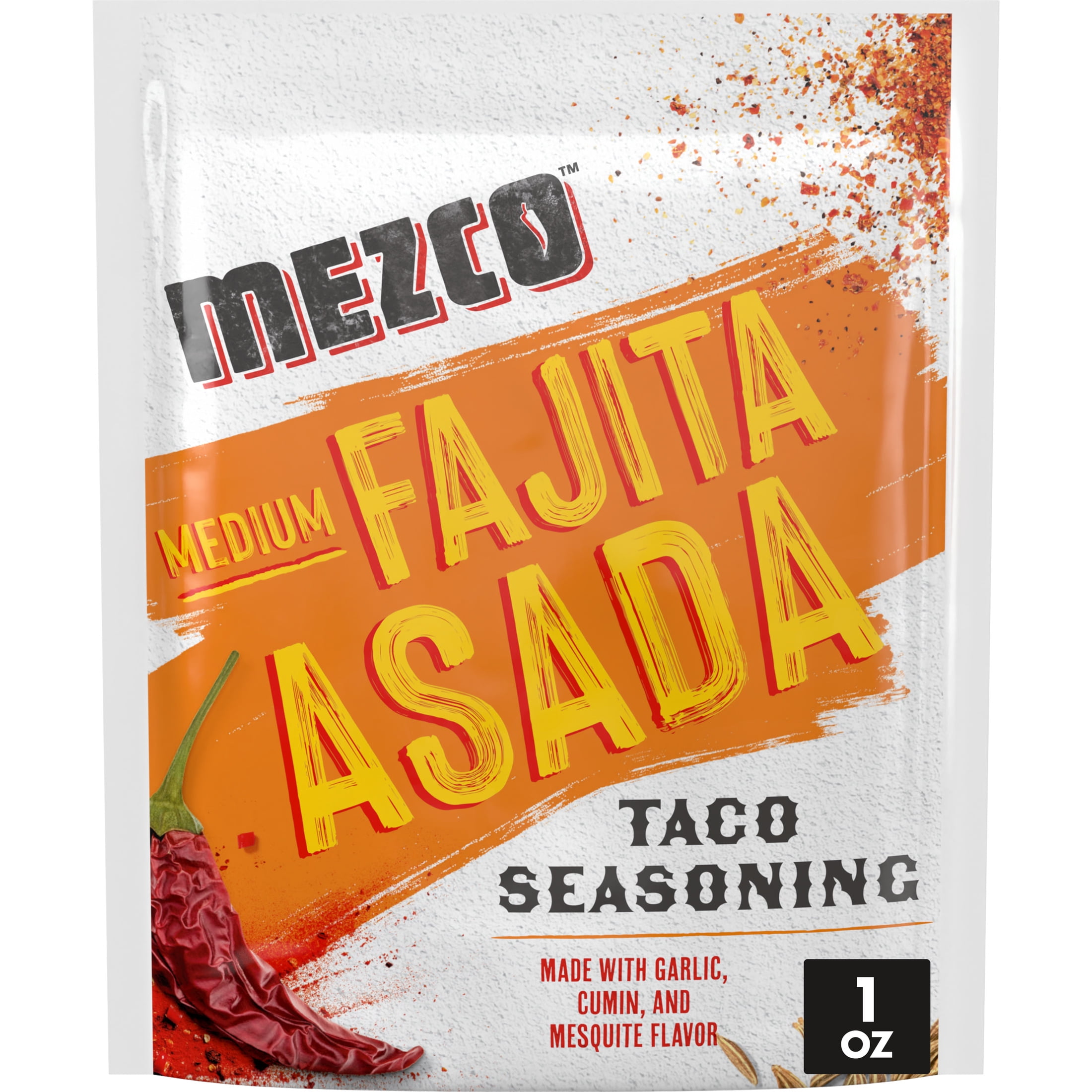 Mezco Taco Seasoning, Medium Fajita Asada Flavor, Great with Chicken, 1 ...