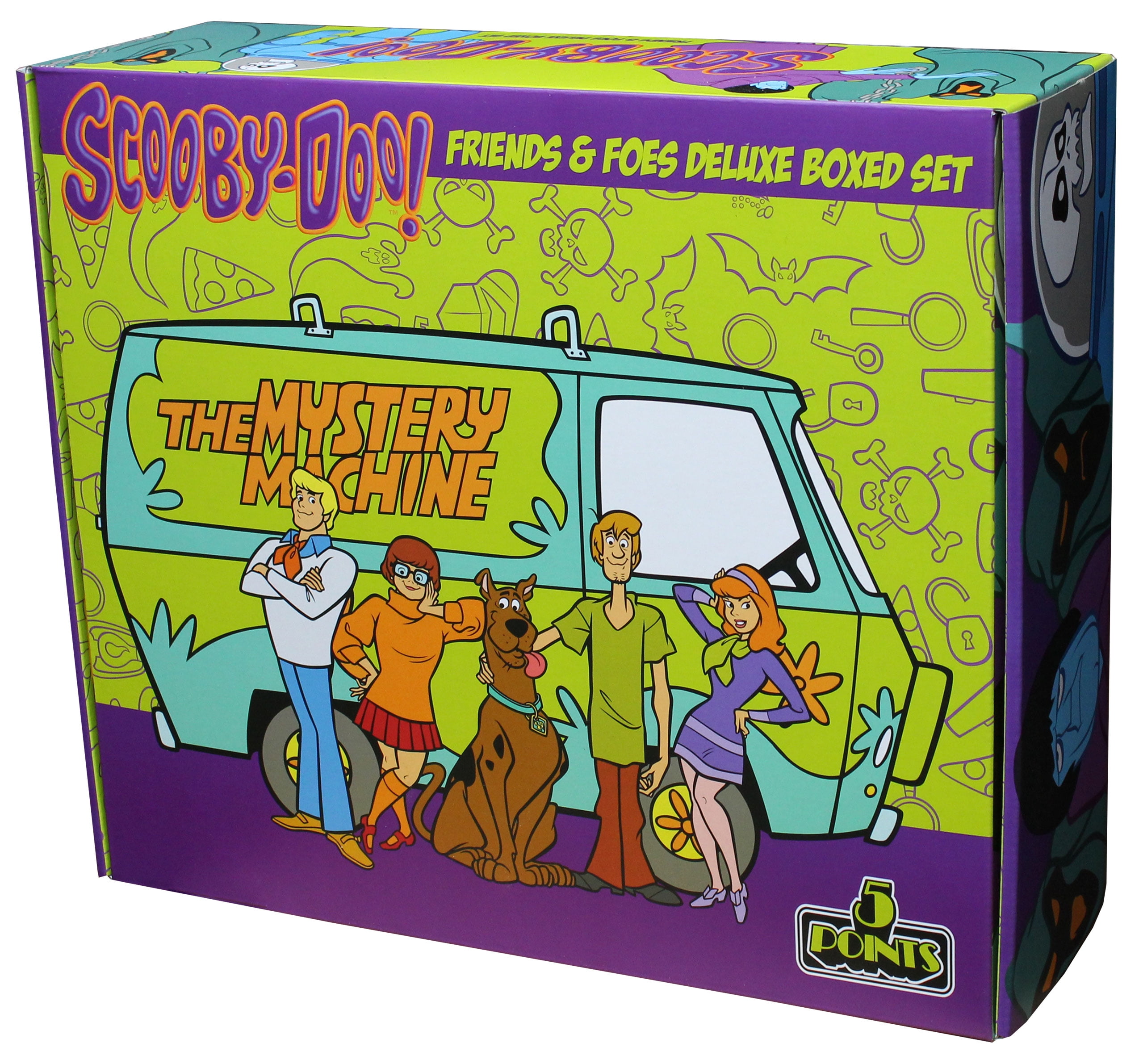 Mezco Toyz Scooby-Doo Friends and Foes Deluxe Action Figure Set, 5 Pieces