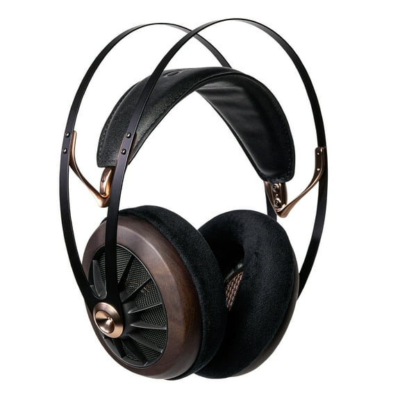 Meze Audio 109 Pro Casual Listening Lightweight Over-Ear Headphone with Pouch, Walnut