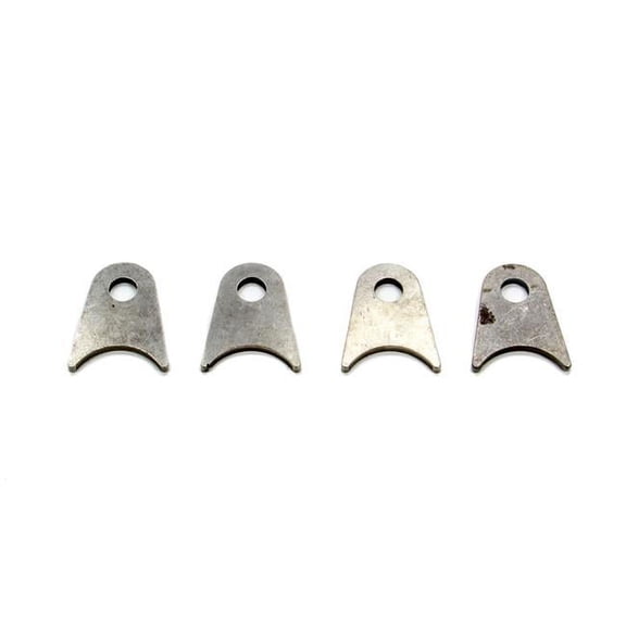 Meziere CT10512C 0.37 in. Hole Flat 4130 Moly Chassis Tab, Pack of 4