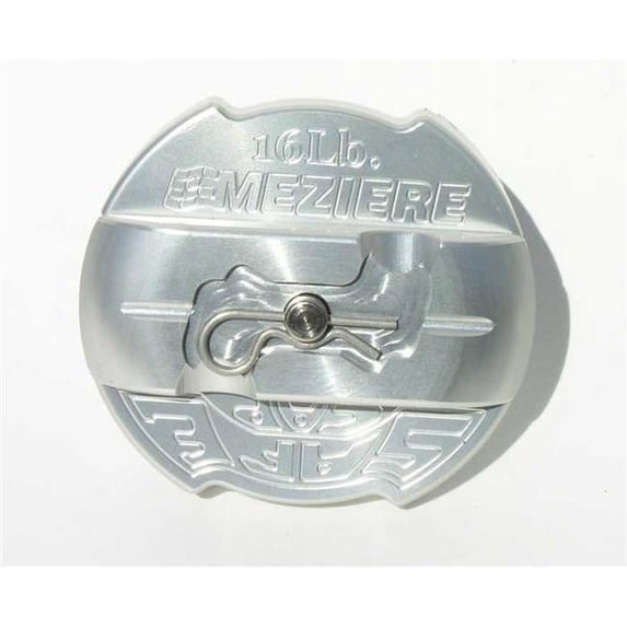 Meziere MEZWCC300 16PSI Radiator Safe-Cap Billet Aluminum, Clear