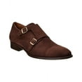 thumbnail image 1 of Mezlan Actore II Suede Double Monk Loafer, 10, Brown, 1 of 4