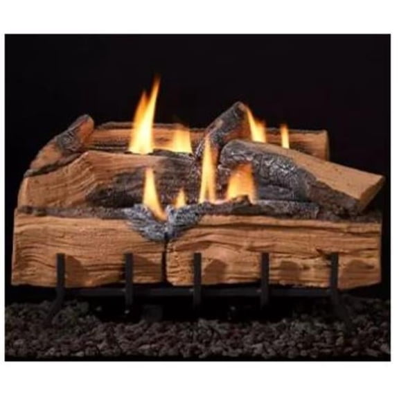 Mezmer Split Log Set - 18 in. - Vent-Free Refractory Logs
