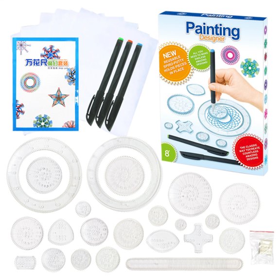 MezoJaoie Curve Ruler For Pattern Making 28X Irregular Edge Ruler For Scrapbooking Geometrical Drawing Stationery Tool Art Class Painting Templates