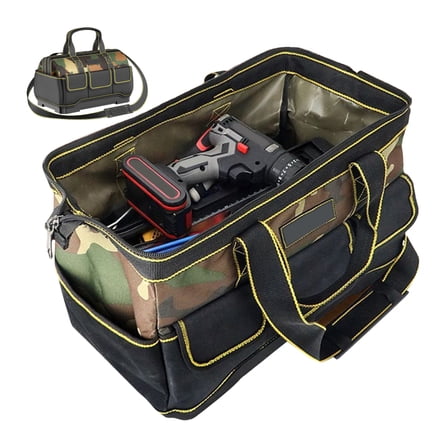 MezoJaoie Electrician Tool Bag Portable Tool Bag Pouch Organizer Expandable Box Pouch Belt Storage Organizer for Electrician Mechanic Garden Construction Travel efficient