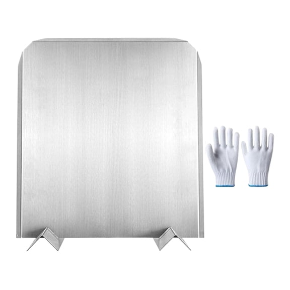 MezoJaoie Fireplace Back Plate Winter Warming Wall Protection Stainless Steel Fireback for Fireplace for Cafe Apartment Living Room Guest Room Study Vacation Home Villa