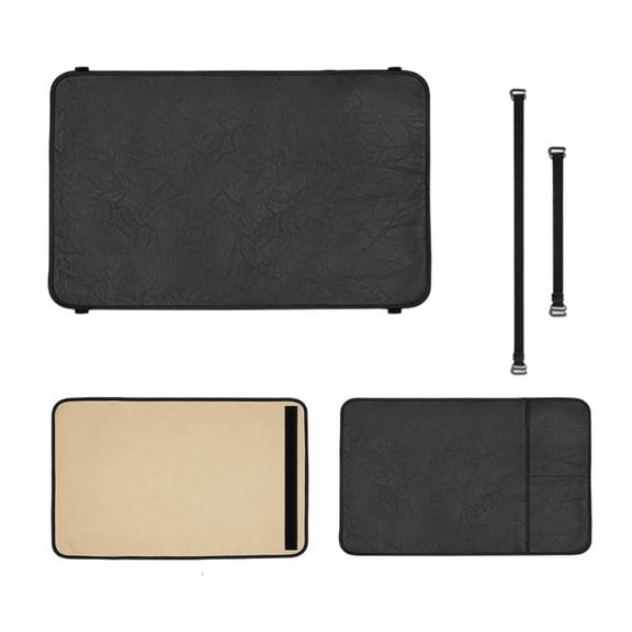 MezoJaoie Headrest Cover for Furniture Non-Slip Protective Leather Cover for Couch Side Storage Pocket Armchair Slipcovers for Recliner Chair Sofa