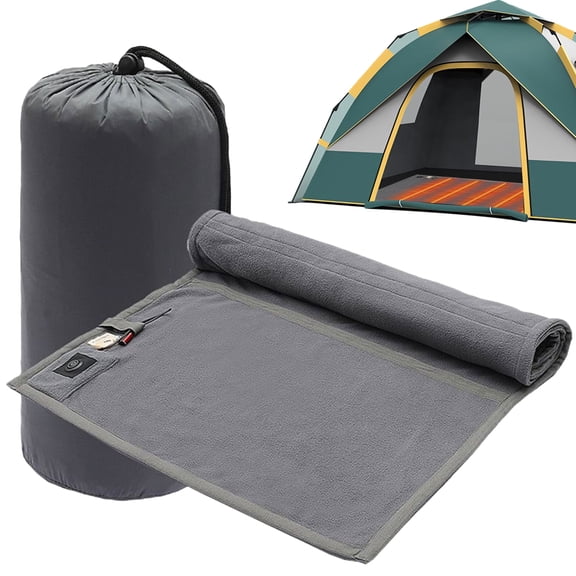 MezoJaoie Heated Sleeping Bag Liner Foldable Warm Adjustable Mat Heated Sleeping Bag for Men Women Hiking Outdoor Picnic Travel Survival