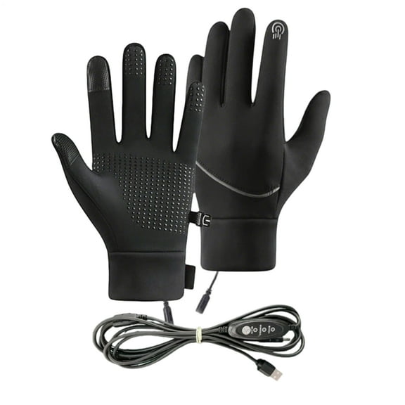 MezoJaoie Heating Gloves USB Heating Winter Thermal Mittens Touchscreen Windproof Waterproof Thermal Gloves for Women Men Running Outdoor Mountaineering Skiing Winter Activities beneficial