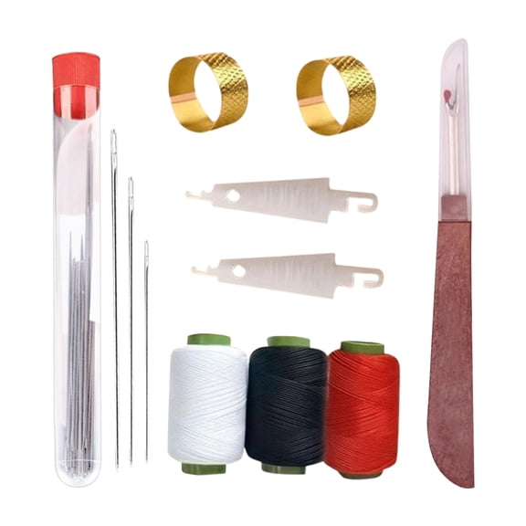 MezoJaoie Sewing Tool Kit Adults Travel Hand Sewing Tool Kit Professional Craft Supplies Quilting Accessories for Embroidery Tailoring Fabric Leather Clothing School Handmade Crafts