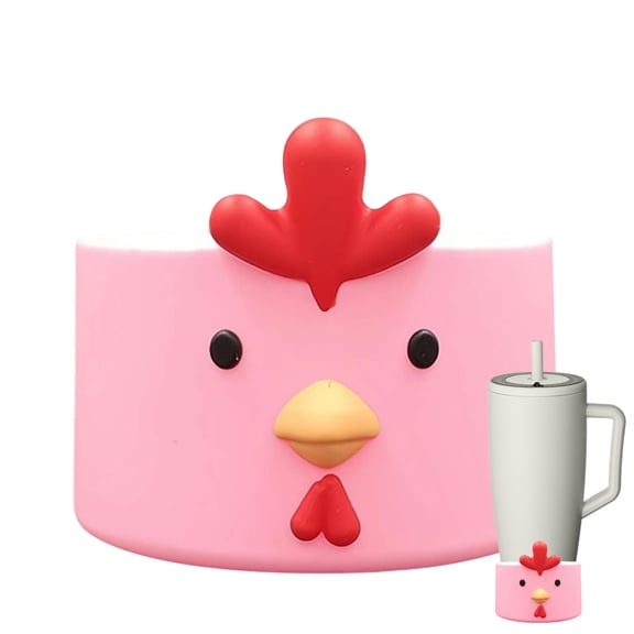 MezoJaoie Silicone Reusable Coffee Sleeves Silicone Cartoon Animal Bottle Sleeves Nonslip Mug Protector Cover for Tea Cafe Travel Home Hot Cold Beverage Drinks