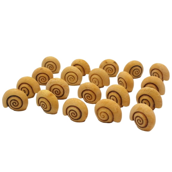 MezoJaoie Small Snail Shells Sculpture 20 Pieces Resin Small Snail Shell Decor Collectible Toy for Desk Pathway Driveway Indoor Farm Offices Patio Flower Pot Outdoor Backyard present