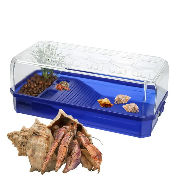 MezoJaoie Small Turtle Tank Spacious Tortoise Aquarium Layered Separation Aquarium with Ramp for Snake Reptile Frog Crab Gecko Tortoise reasonable