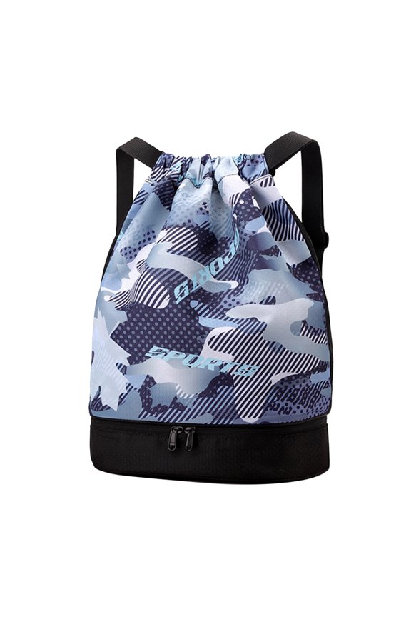 String Backpack Dry Wet Separated Gym Backpack Sports String Bag for Workout Camping Hiking Beach Swimming Dancing Soccer Football Basketball Volleyball