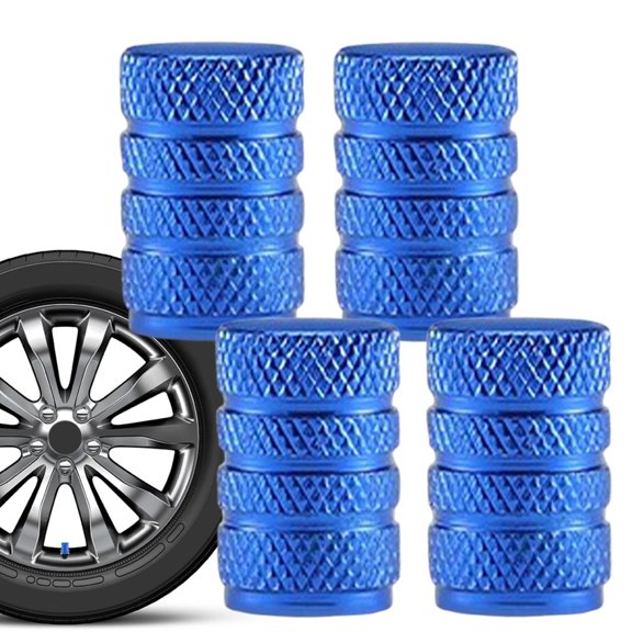 MezoJaoie Tire Valve Caps 4PCS Valve Dust Caps Aluminum Alloy Valve Dust Caps Wheel Air Caps Cover Dust-Proof Stem Covers for Auto Cars