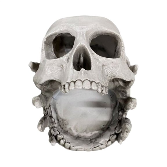 MezoJaoie Trinket Tray Skull Jewellery Organiser Stand Storage Display Towers for Bedroom Dorm Desk Home Bathroom Birthday Earring Necklace Bracelet