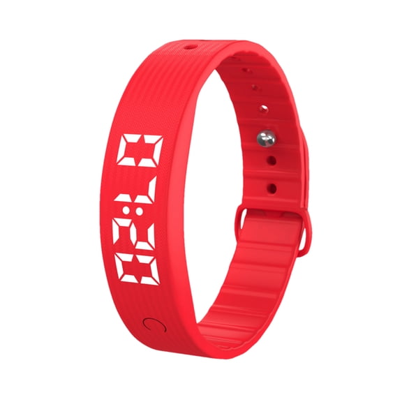 MezoJaoie Vibrating Alarm Watch Rechargeable Bracelet with Timer Heavy Sleepers Clock Watch 8 Alarms for Adults Kids Couples Daily Sleep Travel Home Bed Bedroom Meeting Cooking Training