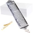 thumbnail image 1 of Mezuzah with Scroll for Door, Prefdo Metal mezuzah Plaque, Mezuzahs for Outside Door, Jewish Mitzvah Door Mezuzah Case, Jewish Gifts, House Warming Blessing Gift（Silver）, 1 of 6