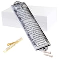 thumbnail image 1 of Mezuzah with Scroll for Door, Prefdo Metal mezuzah Plaque, Mezuzahs for Outside Door, Jewish Mitzvah Door Mezuzah Case, Jewish Gifts, House Warming Blessing Gift（Silver）, 1 of 5