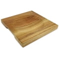 thumbnail image 1 of Mezzaluna Cutting Board Bowl, Ulu Chopping Bowl, Concave Cutting Board, Wooden Bowl for Mincing Vegetables, Acacia Wood Cutting Block with Hollow Center 8" x 8" (Without Knives) - CXD00, 1 of 6