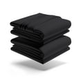 thumbnail image 1 of Mezzati Brushed Microfiber Bed Sheet Set - Ultra Soft and Lightweight for Ultimate Sleep Comfort, Wrinkle Free and Color Fade Resistant, 3pc Twin Black, 1 of 5