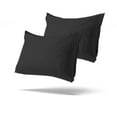 thumbnail image 1 of Mezzati Brushed Microfiber Premium Pillowcases Set - Ultra Soft and Lightweight for Ultimate Sleep Comfort, Wrinkle Free and Color Fade Resistant (Black, Set of 2 King Size Pillow Cases), 1 of 5