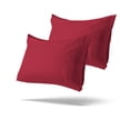 thumbnail image 1 of Mezzati Brushed Microfiber Premium Pillowcases Set - Ultra Soft and Lightweight for Ultimate Sleep Comfort, Wrinkle Free and Color Fade Resistant (Burgundy, Set of 2 King Size Pillow Cases), 1 of 5