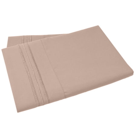 Mezzati Two Pillow Cases – Soft and Comfortable Brushed Microfiber Collection Bedding (Cappuccino Set of 2 Standard Size Pillow Cases) price history and forecast - DARZU 1800